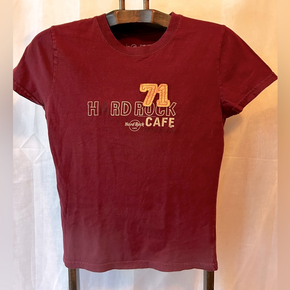 Vintage 90s Hard Rock Cafe tee, ladies xl baby tee